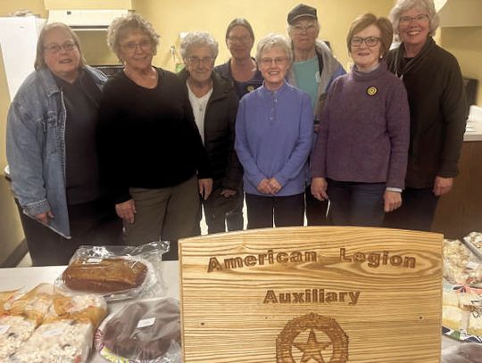 American Legion Auxiliary Unit #159 held their annual Bingo Bake fundraiser last Friday