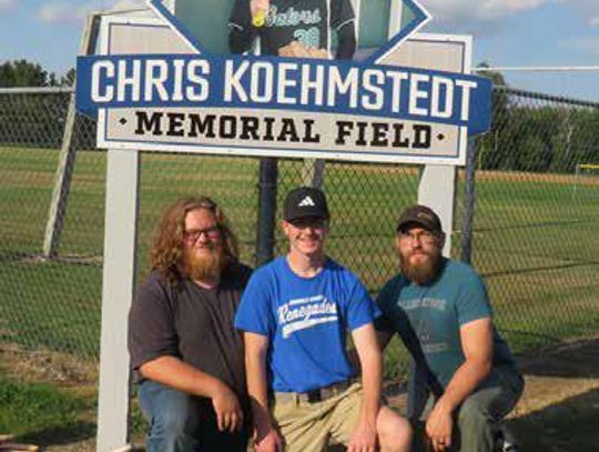 Chris Koehmstedt Memorial Field Dedication