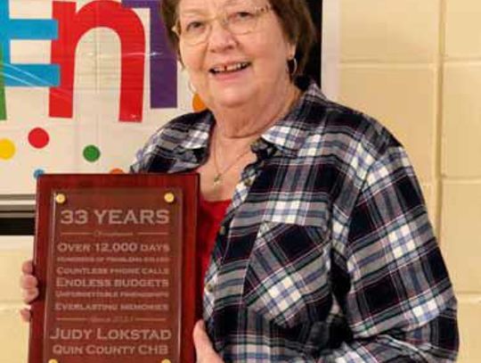 Judy Lokstad retires after 33 years with Quin County CHS