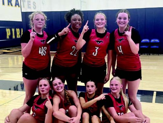 Red Lake County Central Mustangs Girls Basketball Team won the Crookston Summer League Championship on July 24