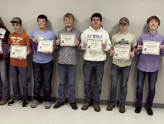 RLC Rebels Cross Country Recognized Athletes at the 2025 Awards Banquet